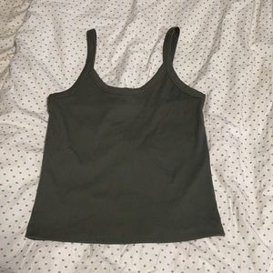 army green ribbed tank!